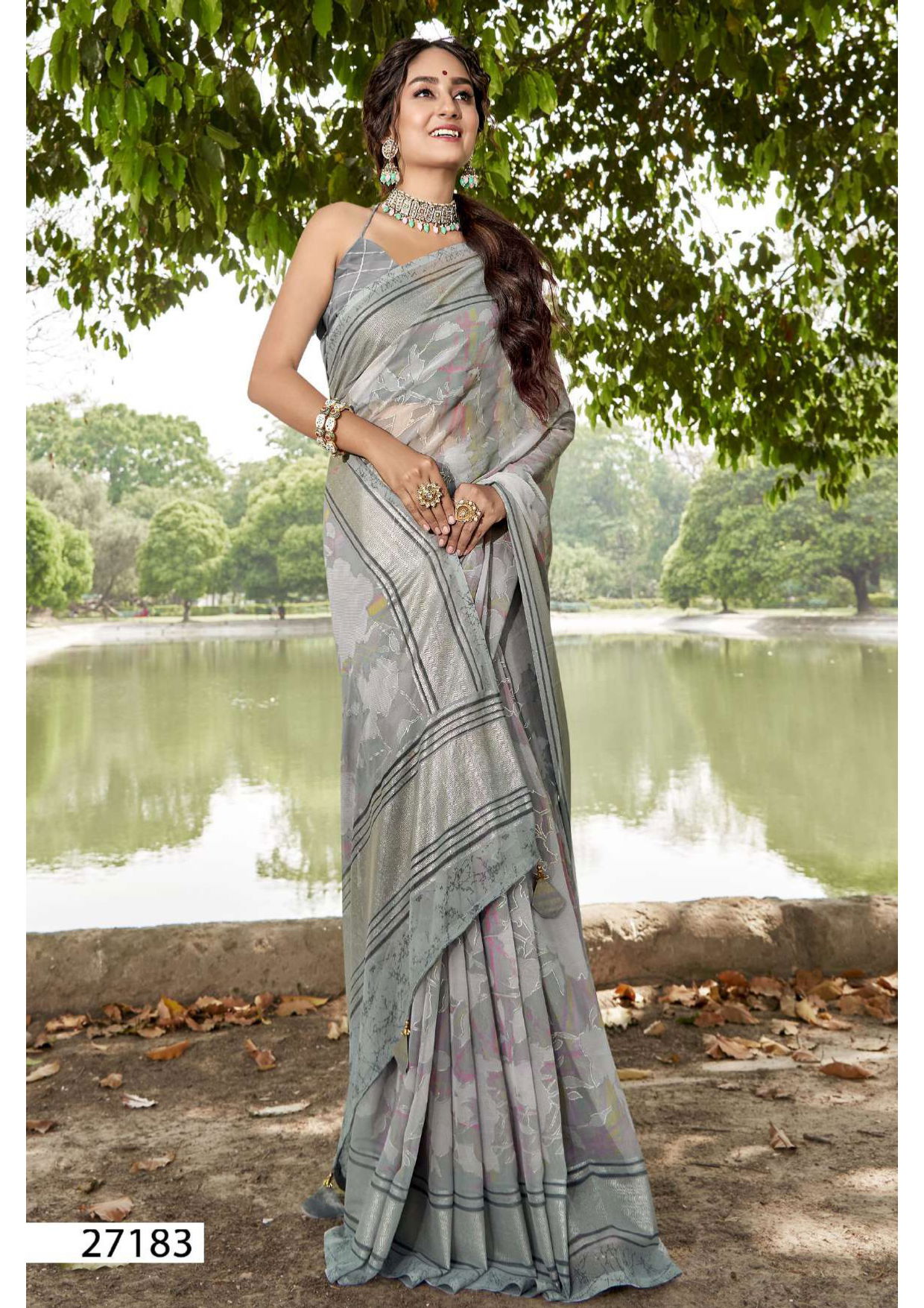 Kimora Vol 6 By Vallabhi Printed Designer Georgette Sarees Wholesale Price In Surat